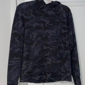 Lululemon Black Camo Scuba Hoodie